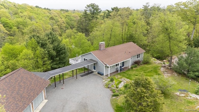 5 Indian Hl, Beverly, MA 01915 - view from above of property featuring a forest