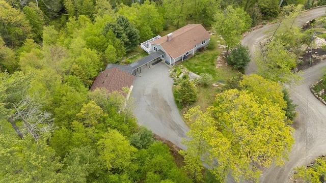 5 Indian Hl, Beverly, MA 01915 - view of subject property featuring a heavily wooded area