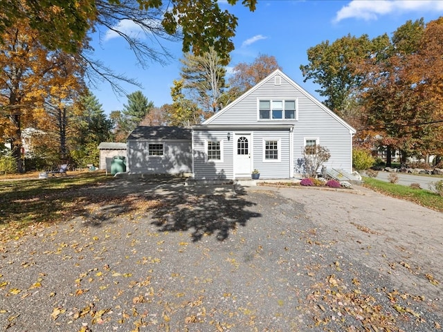 view of rear view of property