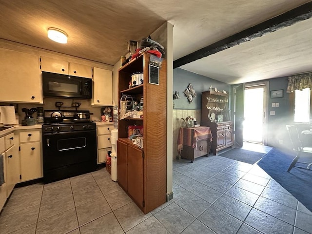 23 Rhodes Cir, Hingham, MA 02043 - kitchen featuring black appliances, light countertops, and light tile patterned floors