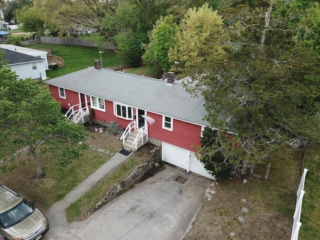 23 Rhodes Cir, Hingham, MA 02043 - view from above of property