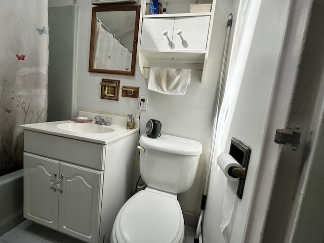 23 Rhodes Cir, Hingham, MA 02043 - bathroom with toilet, vanity, and tile patterned flooring