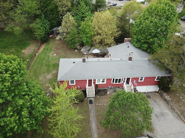 23 Rhodes Cir, Hingham, MA 02043 - view from above of property