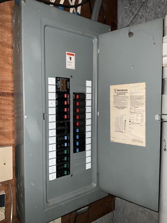 utility room with electric panel