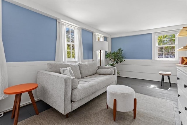 living room featuring wood finished floors