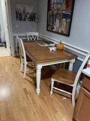19 Broad St Unit 105, Merrimac, MA 01860 - dining space with light wood-type flooring