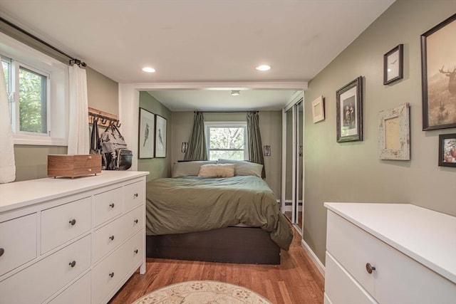 37 Raleigh Rd, Weymouth, MA 02189 - bedroom featuring light wood-type flooring, recessed lighting, and baseboards