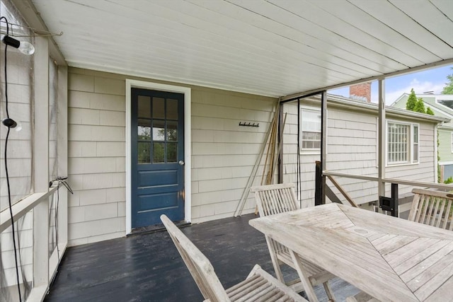 410 Central St, Acton, MA 01720 - sunroom with outdoor dining area