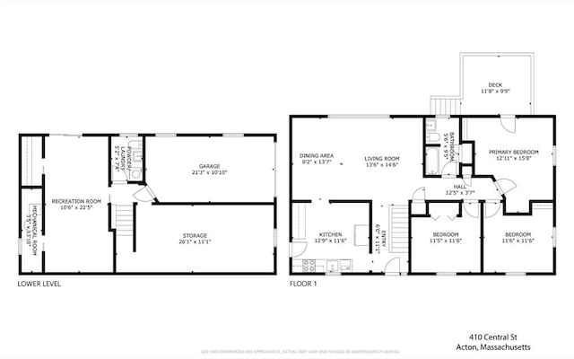 410 Central St, Acton, MA 01720 - view of room layout