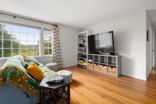 410 Central St, Acton, MA 01720 - living area featuring wood finished floors and baseboards
