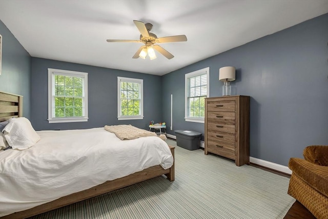 67 Madison St, Amesbury, MA 01913 - bedroom featuring baseboards and a ceiling fan