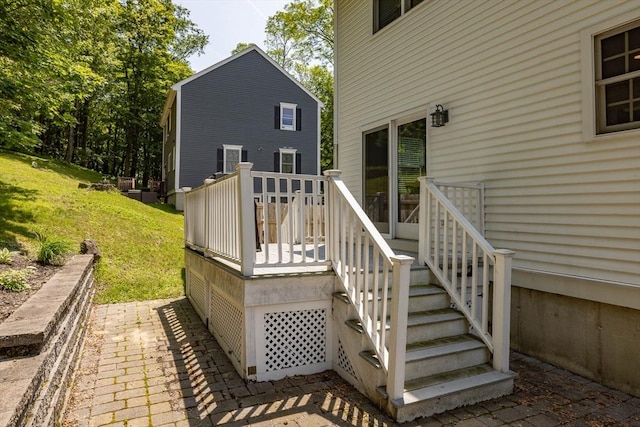 67 Madison St, Amesbury, MA 01913 - deck with a yard