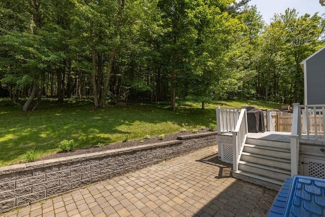 67 Madison St, Amesbury, MA 01913 - view of patio featuring a deck