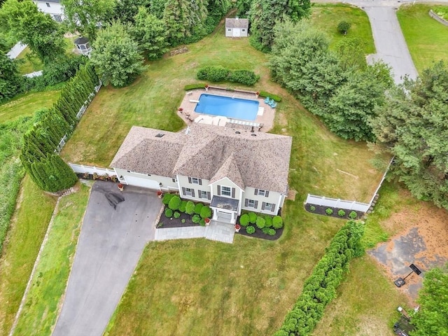 birds eye view of property