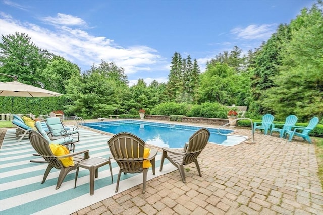 72 Rinnock Rd, Fitchburg, MA 01420 - swimming pool featuring a patio and a diving board