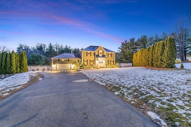 view of front of house with a carport