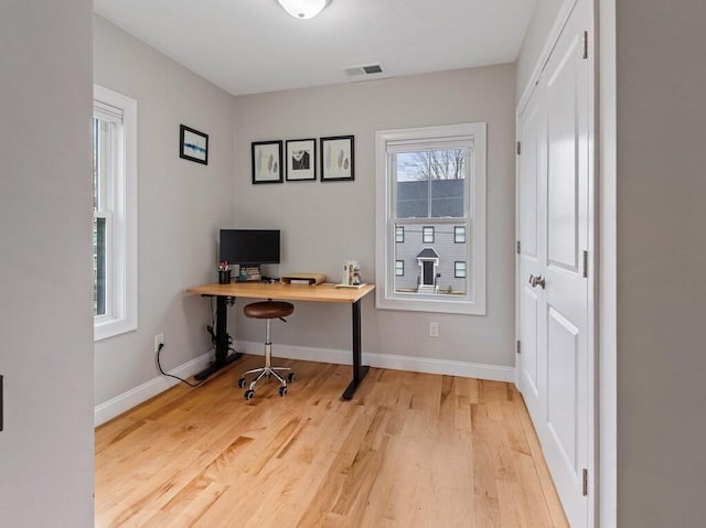 38 Oneil St, Hudson, MA 01749 - office area with light wood-style floors and baseboards