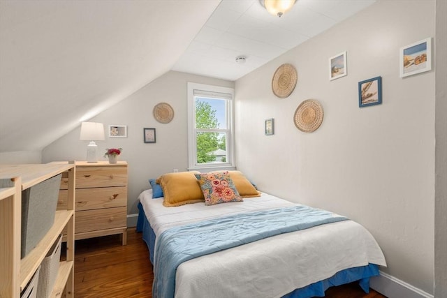 12 Fern St, Chelmsford, MA 01824 - bedroom featuring dark wood-type flooring and lofted ceiling