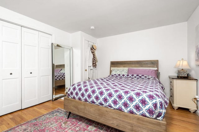 bedroom featuring wood finished floors