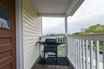 balcony with area for grilling