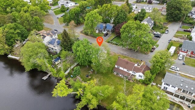 15 Dale St, Methuen, MA 01844 - aerial view of property's location featuring nearby suburban area and a nearby body of water