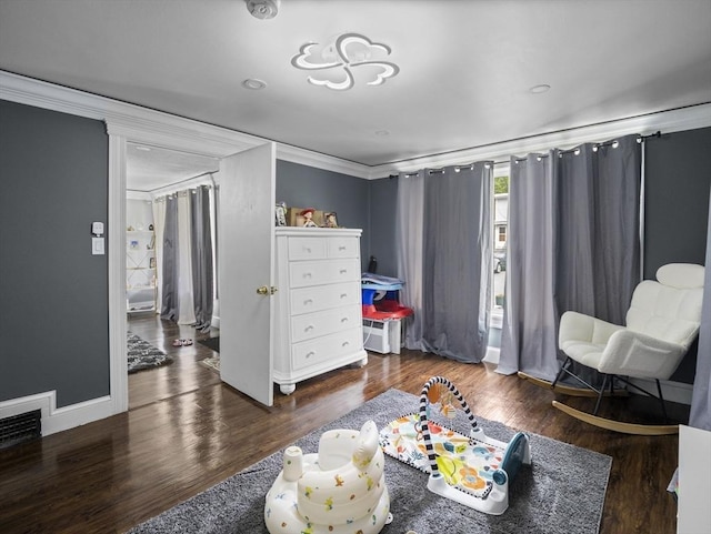 22 2nd Ave, Leominster, MA 01453 - sitting room featuring ornamental molding, wood finished floors, and baseboards