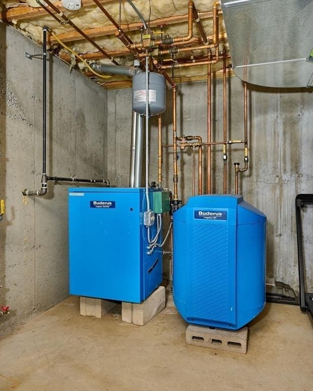 25 Union St Unit 2, Northampton, MA 01060 - utility room featuring a heating unit