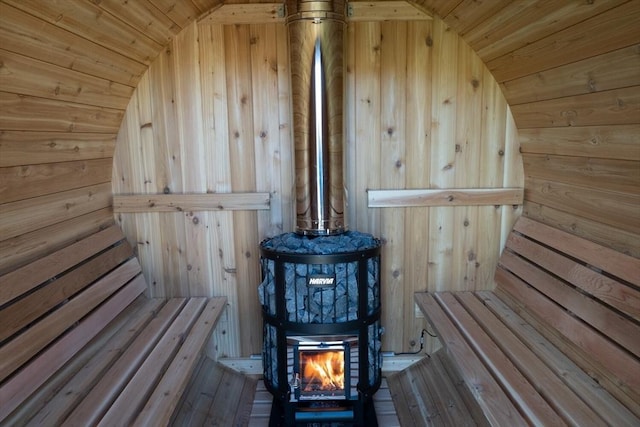 15 Stephanie Ln, Peru, MA 01235 - sauna with wooden walls, wooden ceiling, and wood-type flooring