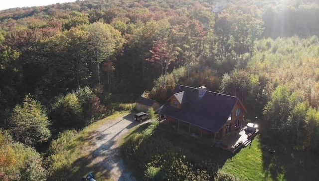 15 Stephanie Ln, Peru, MA 01235 - view of subject property with a forest