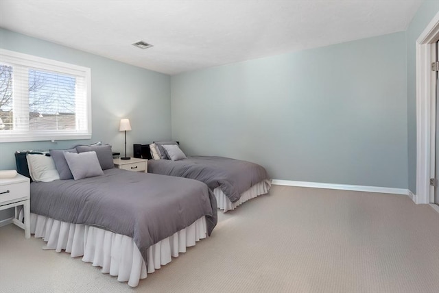 11 Fairway Dr Unit Oceanview, Plymouth, MA 02360 - bedroom featuring light colored carpet, visible vents, and baseboards