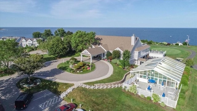 11 Fairway Dr Unit Oceanview, Plymouth, MA 02360 - birds eye view of property featuring a water view