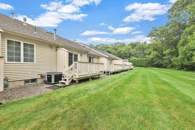 84 Pine Grove Dr Unit 84, South Hadley, MA 01075 - view of green lawn with a deck