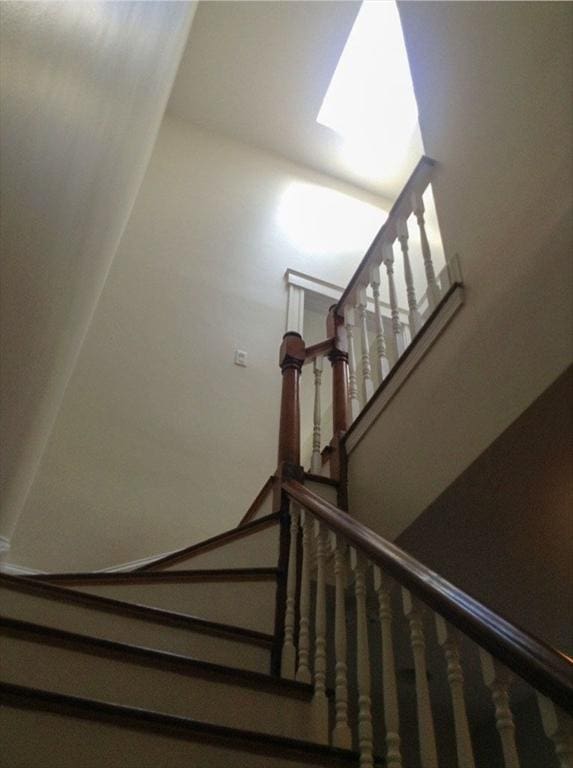 view of stairway