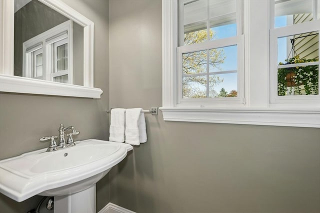 bathroom with a sink