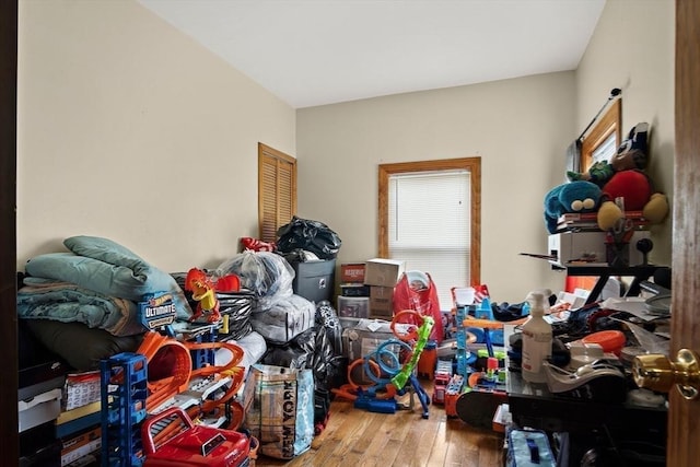 view of storage area