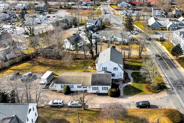 aerial view featuring a residential view