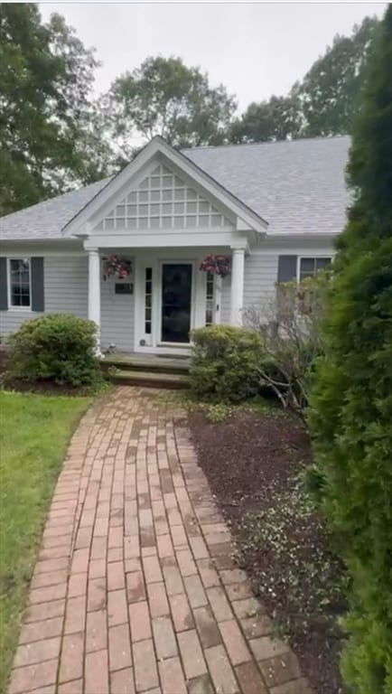 exterior space featuring a porch