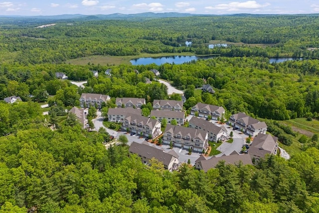 5 Manor Dr Unit B, Hooksett, NH 03106 - aerial view of a heavily wooded area and a large body of water