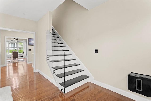 5 Manor Dr Unit B, Hooksett, NH 03106 - stairway featuring wood finished floors and baseboards