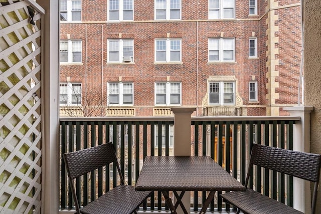 view of balcony