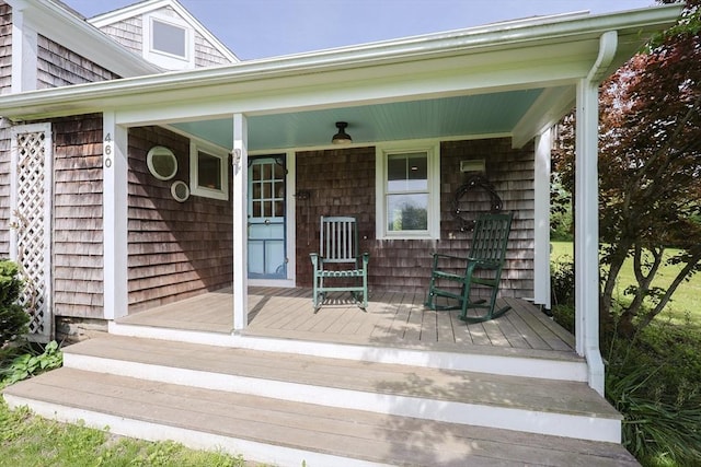 460 W Main Rd, Little Compton, RI 02837 - property entrance with a porch