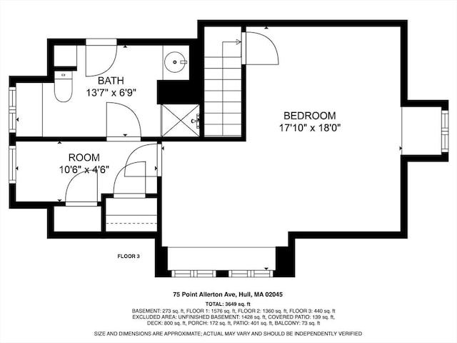 75 Point Allerton Ave, Hull, MA 02045 - home floor plan