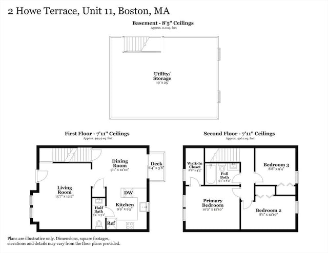 2 Howe Ter Unit 11, Boston, MA 02125 - home floor plan