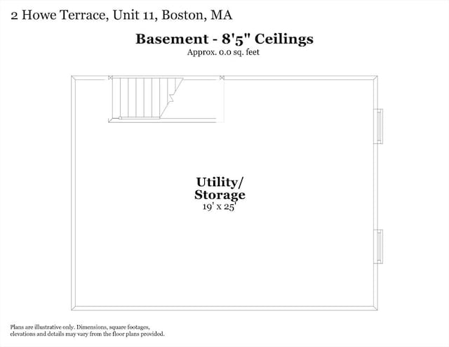 2 Howe Ter Unit 11, Boston, MA 02125 - floor plan / room layout