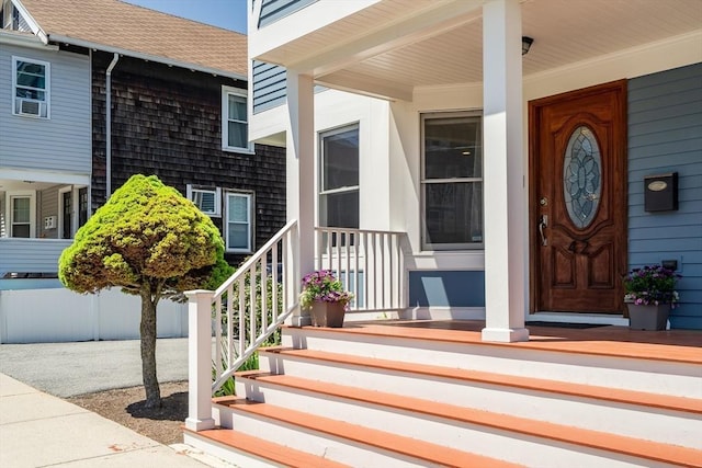 42 Sylvia Rd Unit 42, Medford, MA 02155 - entrance to property featuring a porch and roof with shingles