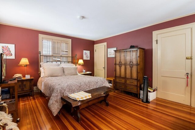 46 Central Ave, Newton, MA 02460 - bedroom featuring wood finished floors