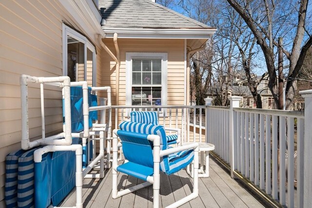 46 Central Ave, Newton, MA 02460 - view of wooden deck