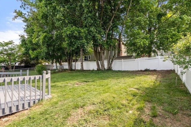 28 Saltonstall Rd, North Andover, MA 01845 - view of yard with a wooden deck