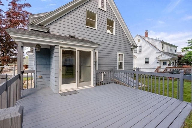 28 Saltonstall Rd, North Andover, MA 01845 - deck featuring a lawn