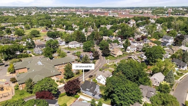 28 Saltonstall Rd, North Andover, MA 01845 - aerial view of property and surrounding area featuring nearby suburban area